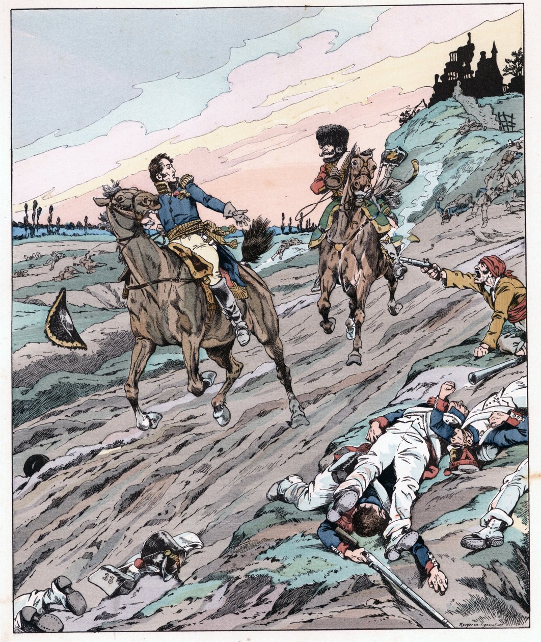 Gib ihm noch zu trinken, die Worte von General Hugo (Joseph Léopold Sigisbert Hugo) von pseudonym for Onfray de Breville Jacques Job