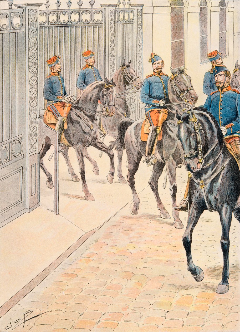 Uniformen der französischen Truppen zu allen Zeiten: Hundert Gardes (Zweites Kaiserreich) von pseudonym for Onfray de Breville Jacques Job