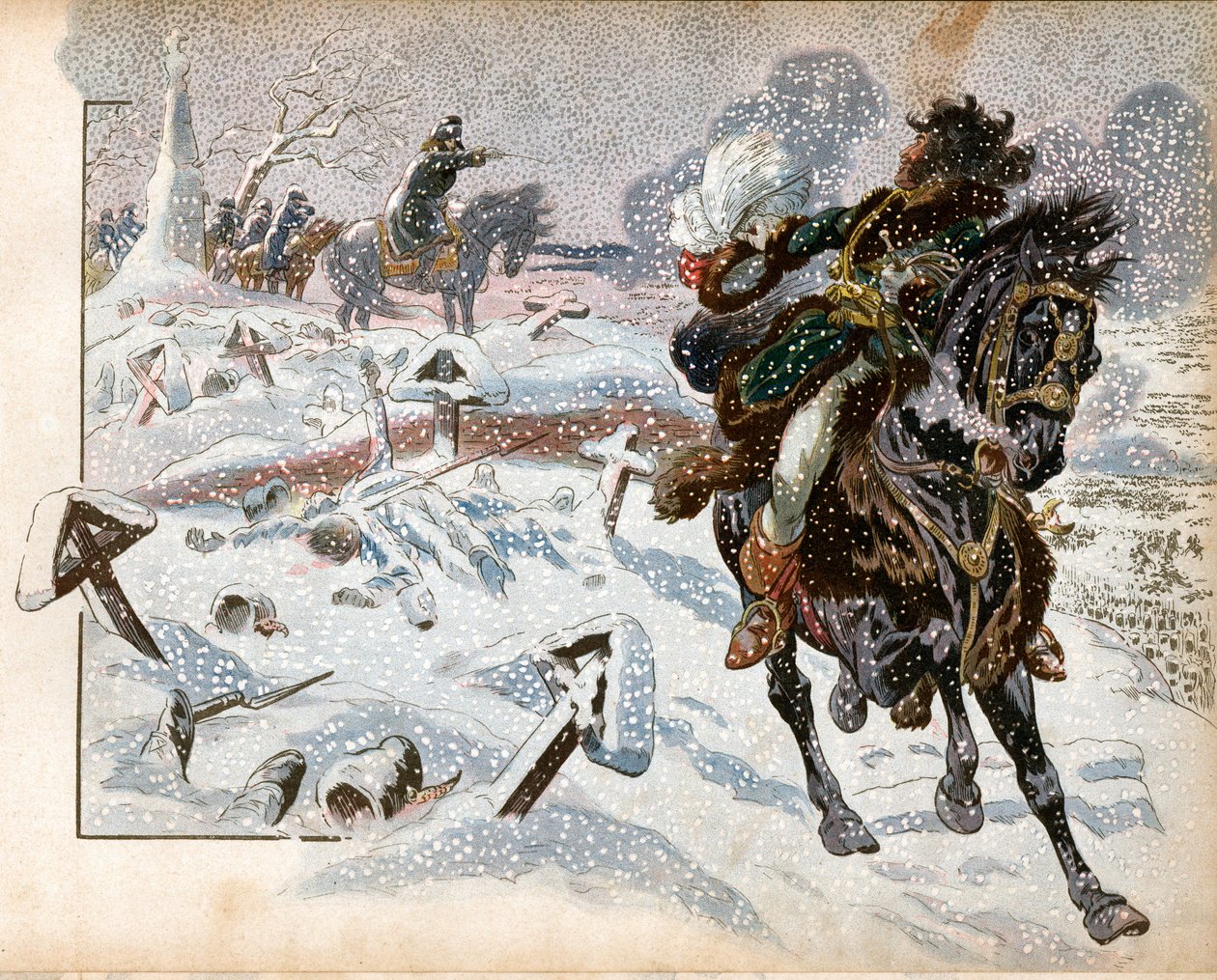 Joachim Murat (1767-1815) in der Schlacht von Eylau am 8. Februar von pseudonym for Onfray de Breville Jacques Job