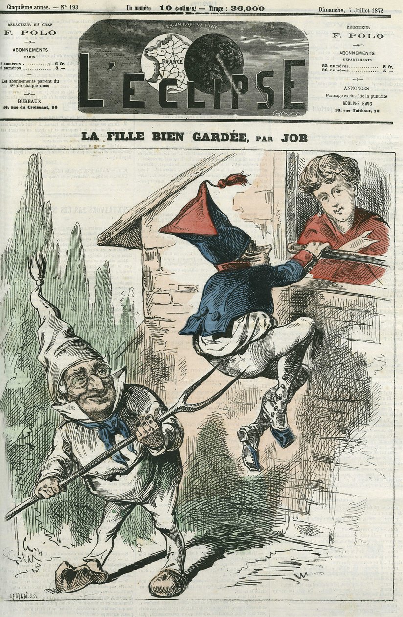 La fille bien gardee. Titelblatt in „L