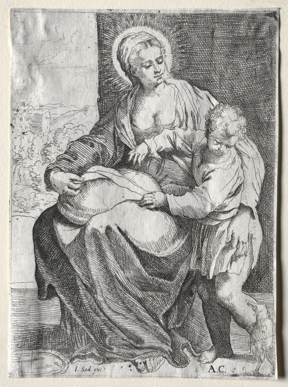 Madonna mit dem weißen Raben von school of Annibale Carracci