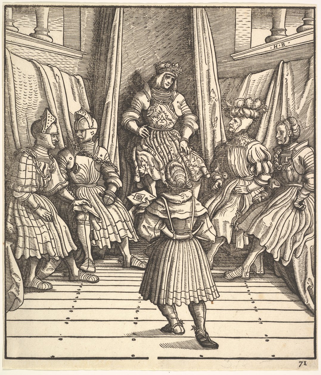 Illustration aus Der Weiße König von the Elder Hans Burgkmair