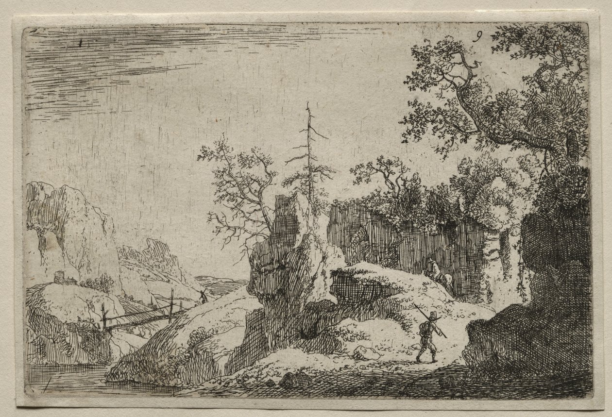 Eine Berglandschaft von workshop of Giunta di Tugio