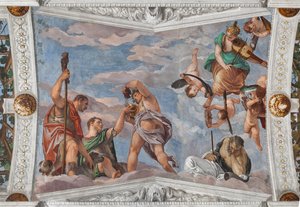 Bacchus lehrt die Hirten den Gebrauch von Trauben