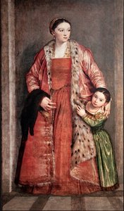 Porträt von Livia Porto Thiene und ihrer Tochter Deidamia