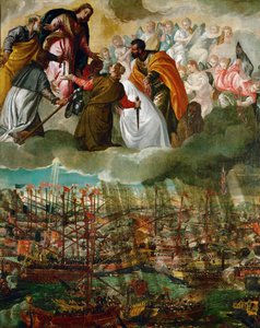 Die Schlacht von Lepanto von (1528-88) Veronese