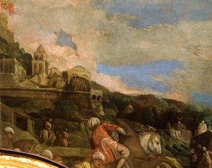 Antonio Loredan befreit Scutari von Paolo Veronese, Detail, Sala del Maggior Consiglio, Dogenpalast, Venedig