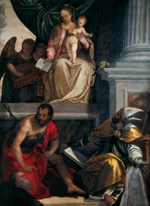 Madonna und Heilige mit Bevilacqua Lazise Stiftern von (1528 88) Veronese