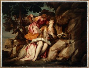Darstellung von Maria Magdalena mit einem Engel von Veronese