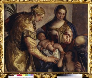 Die Heilige Familie mit St. Barbara, ca. 1550