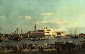 Ein Blick auf das San Marco Becken von der Riva Degli Schiavoni, Venedig