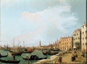 Ansicht auf die Riva degli Schiavoni, Venedig