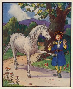 Illustration für Gullivers Reisen von Jonathan Swift von (after) American School