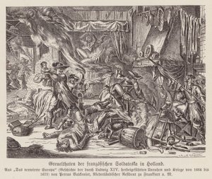 Gräueltaten französischer Truppen in Holland im Französisch-Niederländischen Krieg