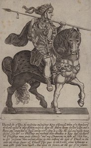 David, König von Israel (Gravur) von (after) English School