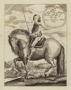 James II und VII, König von England, Schottland und Irland, als Herzog von York (Radierung) von (after) English School