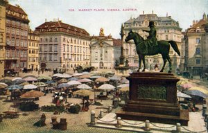 Marktplatz, Wien, Österreich von (after) English photographer