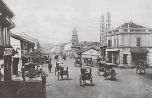 Singapur: North Bridge Road von (after) English photographer