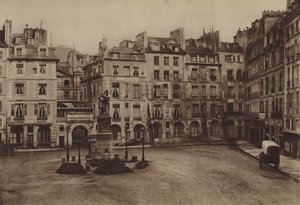 Der Place Dauphine, teilweise abgerissen im Jahr 1875 von (after) French Photographer