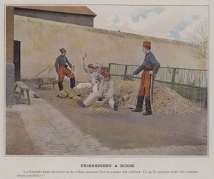 Gefangene in Biribi von (after) French Photographer