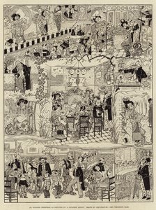 Ein englisches Weihnachten, dargestellt von einem japanischen Künstler (Stich)
