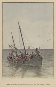 Zwei Schiffe näherten sich mit erschreckender Geschwindigkeit von (after) Paris