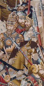 Der Trojanische Krieg: Die Zerstörung von Troja, ca. 1470 (Wandteppich)