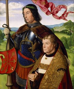 St. Mauritius (oder St. Viktor) mit einem Stifter von (fl.c.1483 c.1529) Master of Moulins
