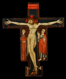 Kruzifix, späte 1200er von (studio) Master of the Magdalene Altarpiece