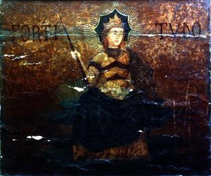 Allegorie der Tapferkeit, Endtafel von einer Cassone, ca. 1460-65