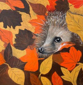 Entzückender Igel von H.Opitz
