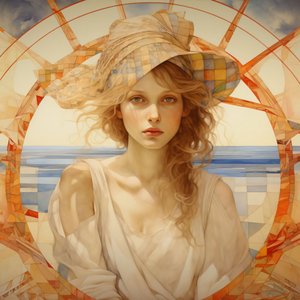 Verspielte Eleganz: Alice in Muchas Traum von F. Abderrahim