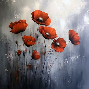 Rote Mohnblumen