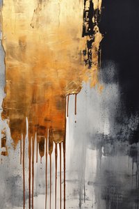 Schwarz Gold und Silber von F. Abderrahim
