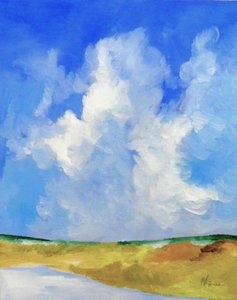 Wolken über dem See von M. Vet