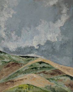 Weizenfelder auf dem Hügel