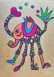 Giraffeschwein von Steffi_Seiler_Art