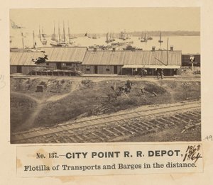 City Point Eisenbahndepot von A.J. Russell