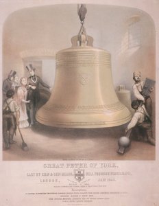 Ansicht der Great Peter of York Glocke, 1845