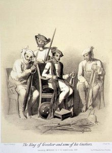 Der König von Gwalior und einige seiner Höflinge, aus 