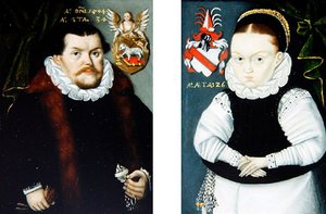 Ein Paar Porträts, um 1594