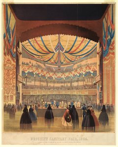 Brooklyn Sanitary Fair von 1864, die Musikakademie von A. Brown and Company