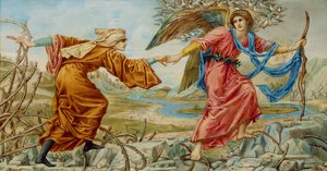 Liebe führt den Pilger nach Sir E. C. Burne-Jones, 1894