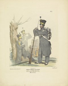 Flankeur in Marschuniform, 1820-1825