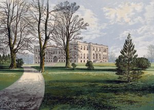 Kimbolton Castle, Cambridgeshire, spätes 19. Jahrhundert