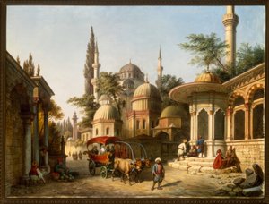 Ansicht einer Moschee in Istanbul von A. Finke