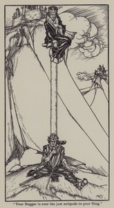 Illustration für The Essays of Elia von Charles Lamb (Lithografie) von A. Garth Jones