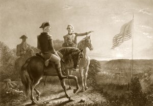 Die Morgendämmerung des Friedens, Morgen der Kapitulation von Yorktown, veröffentlicht 1881