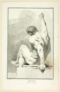Design: Akademische Figur, aus Encyclopédie von A. J. Defehrt