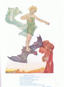 Ariels Lied (Der Sturm), aus Geschichten aus Shakespeare, veröffentlicht von Ward Lock & Co Ltd
